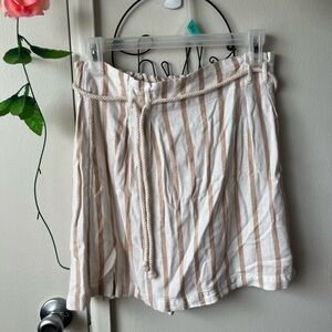 American Eagle Outfitters Beige and White Striped Skirts